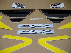 Honda 600 F4 2002 yellow reproduction decals