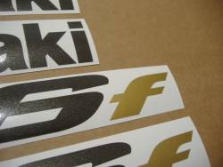 Kawasaki ER6F 650 2007 silver decals kit