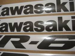 Kawasaki ER-6F 2007 650 silver logo graphics