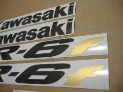 Kawasaki ER-6F 2007 650 silver decals