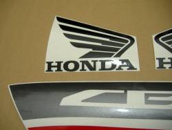 Honda 600F 2012 white black stickers set