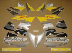 Honda 919RR 1996 SC33 black stickers set