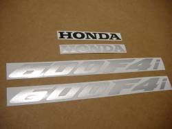 Honda 600 F4i 2005 burgundy reproduction decals