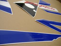 Honda 954RR 2003 Fireblade blue full decals kit