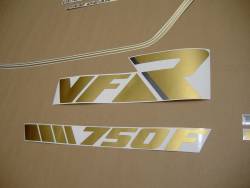 Honda VFR 750F 1987 Interceptor white stickers kit