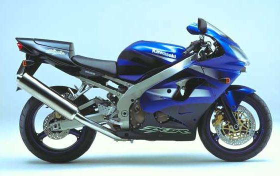 Kawasaki ZX-9R Ninja 2002 decals set (full blue - Moto- Sticker.com
