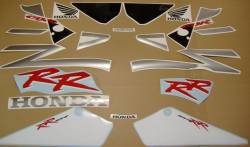 Honda 954RR 2002 Fireblade SC50 silver decal set