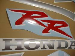 Honda CBR 954RR 2002 SC50 silver logo graphics