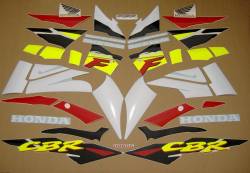 Honda CBR 600F F3 1996 white restoration stickers 