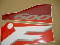 Honda CBR 600F F3 1996 burgundy stickers