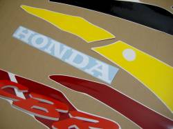 Honda 600 F3 1996 burgundy stickers set