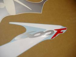 Honda cbr 600 f4 2001 red blue decals set