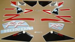 Honda 954RR 2002 Fireblade red reproduction decals 