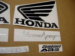 Honda 600F 2013 Hornet white logo graphics