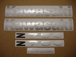 Kawasaki Z 750 2004 red stickers