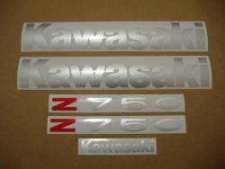 Kawasaki Z 750 2007 black stickers