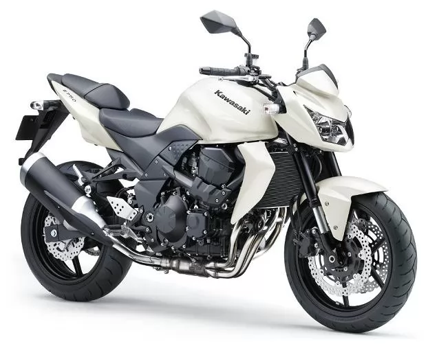 Kawasaki Z 750 2011 white labels graphics