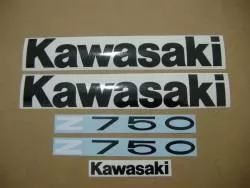 Kawasaki z750 2011 2012 green full decals kit