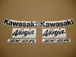 Kawasaki ZX-6R 2009 Ninja green decals