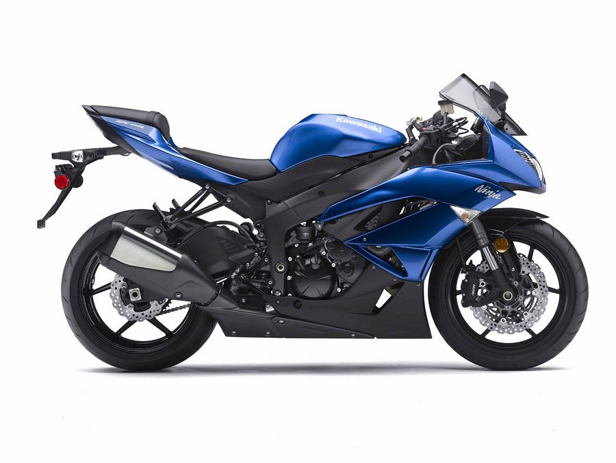 KAWASAKI ZX-6R 2009 - BLUE VERSION STICKER SET