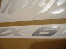 Kawasaki ZX6R 2009 blue stickers set