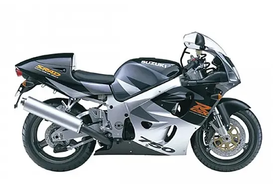 Suzuki 750 1998 grey complete sticker kit