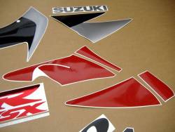 Suzuki 750 1998 red stickers kit