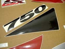 Suzuki GSXR 750 SRAD red full decals kit