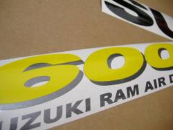 Suzuki GSXR 600 SRAD red full stickers kit