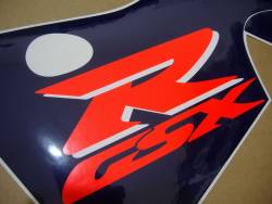 Suzuki GSXR 600 SRAD white stickers