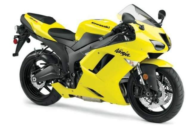 KAWASAKI ZX-6R 2008 - YELLOW VERSION STICKER SET