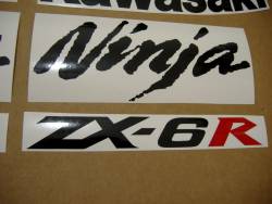 Kawasaki ZX-6R 2008 complete sticker kit