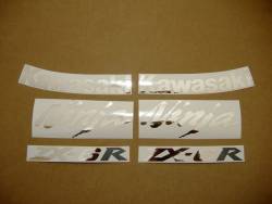 Kawasaki ZX6R 2008 blue stickers set