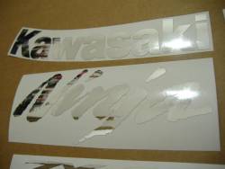 Kawasaki ZX6R 2007 black stickers set