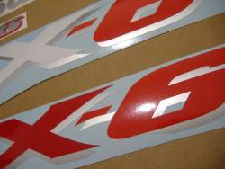 Kawasaki ZX 6R 2003 black stickers kit