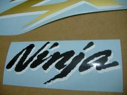 Kawasaki ZX 6R 2003 blue full decals kit