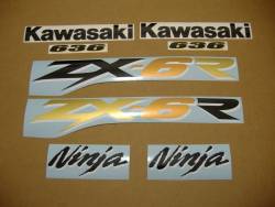 Kawasaki ZX-6R 2003 Ninja green decals