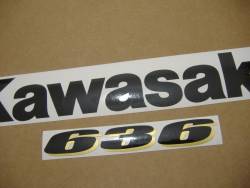 Kawasaki ZX-6R 2003 Ninja green decals