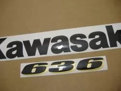 Kawasaki ZX-6R 2003 Ninja green decals