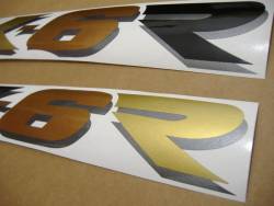 Kawasaki ZX 6R 2003 silver labels graphics