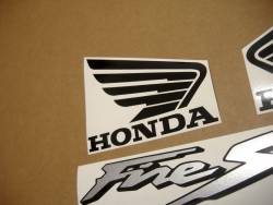 Honda VTR Firestorm 2000 red decals set