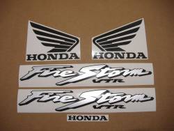 Honda vtr 1000f 2001 Firestorm yellow stickers set