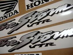 Honda VTR 1000F 2001 Firestorm yellow stickers