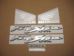 Honda vtr 1000F 2002 Firestorm blue logo graphics