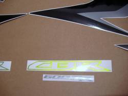 Honda CBR 600RR 2009 green logo graphics