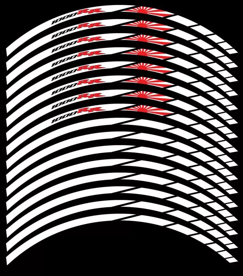 wheel rim stripes decals stickers honda cbr 1000rr hrc racing