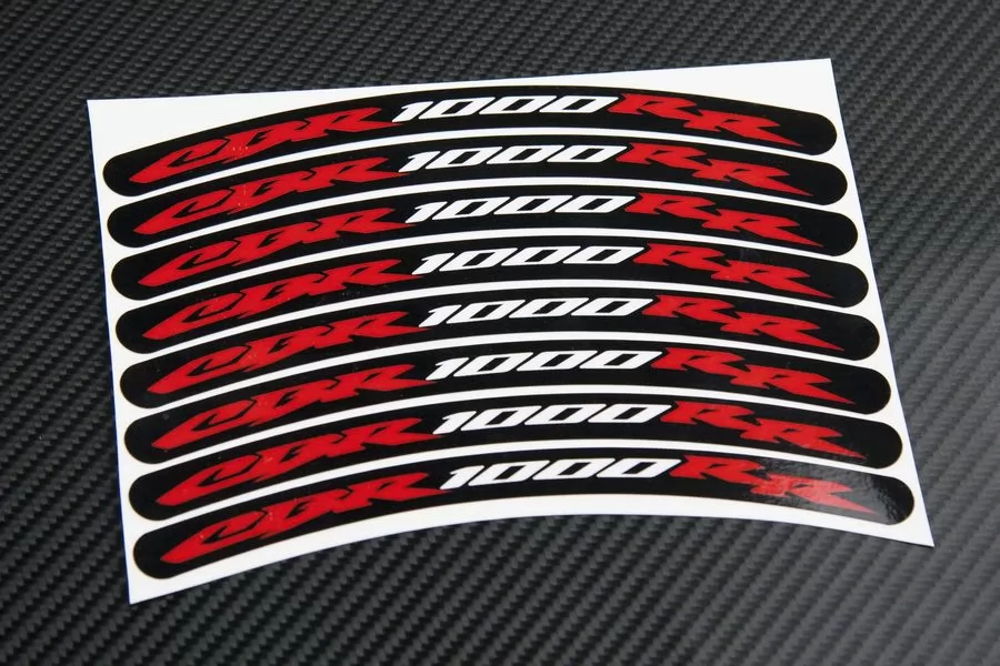 wheel rim stripes decals stickers honda cbr 250r 600rr 125r hrc racing 1000rr