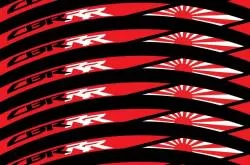 wheel rim stripes decals stickers honda cbr rr hrc racing