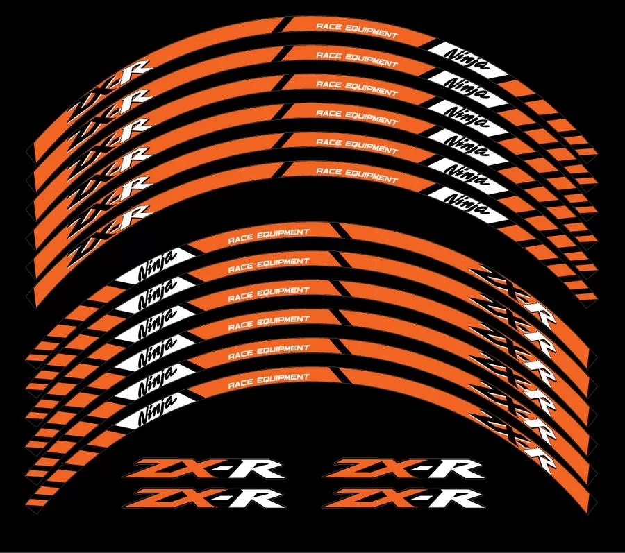 wheel rim stripes decals stickers kawasaki ninja zx6r zx10r zx12r zxr