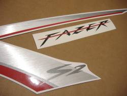 Yamaha FZ6 2008 Fazer silver decals kit 